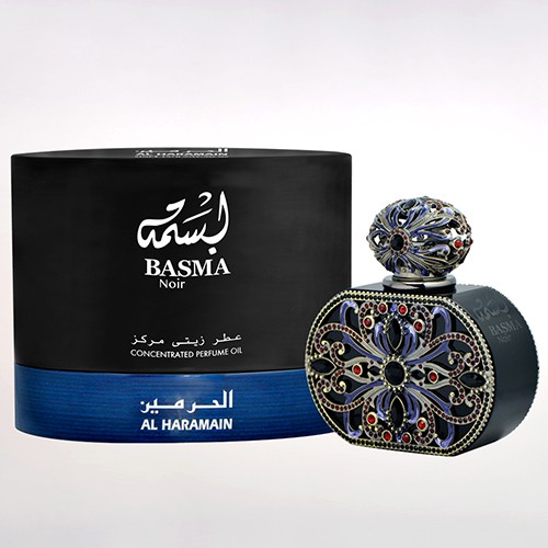 haramain basma noir concentrated oil perfume box bottle 20ml